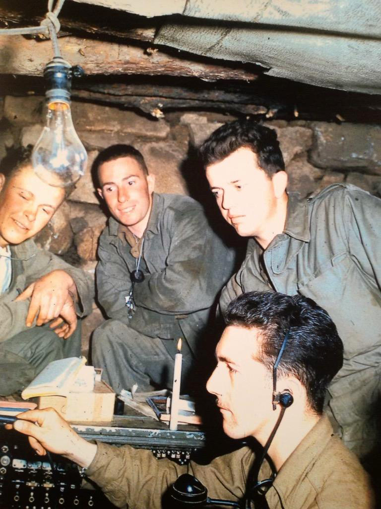 Salvatore Sciandra in Korean War bunker